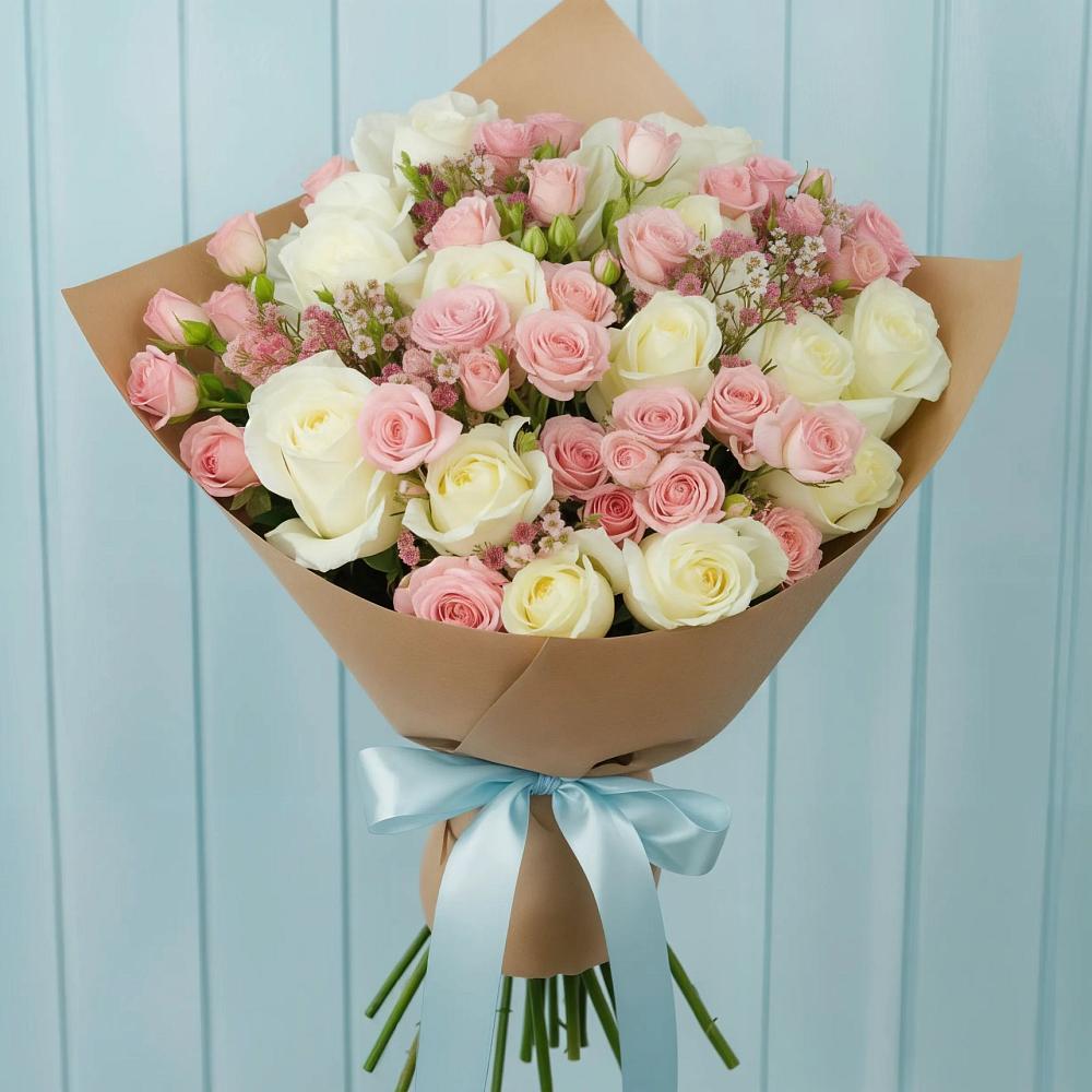 Букет цветов из: Розы в Эльбрусский