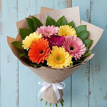 Букет цветов из:  Герберы #REPLACE_PRED# Эльбрусский