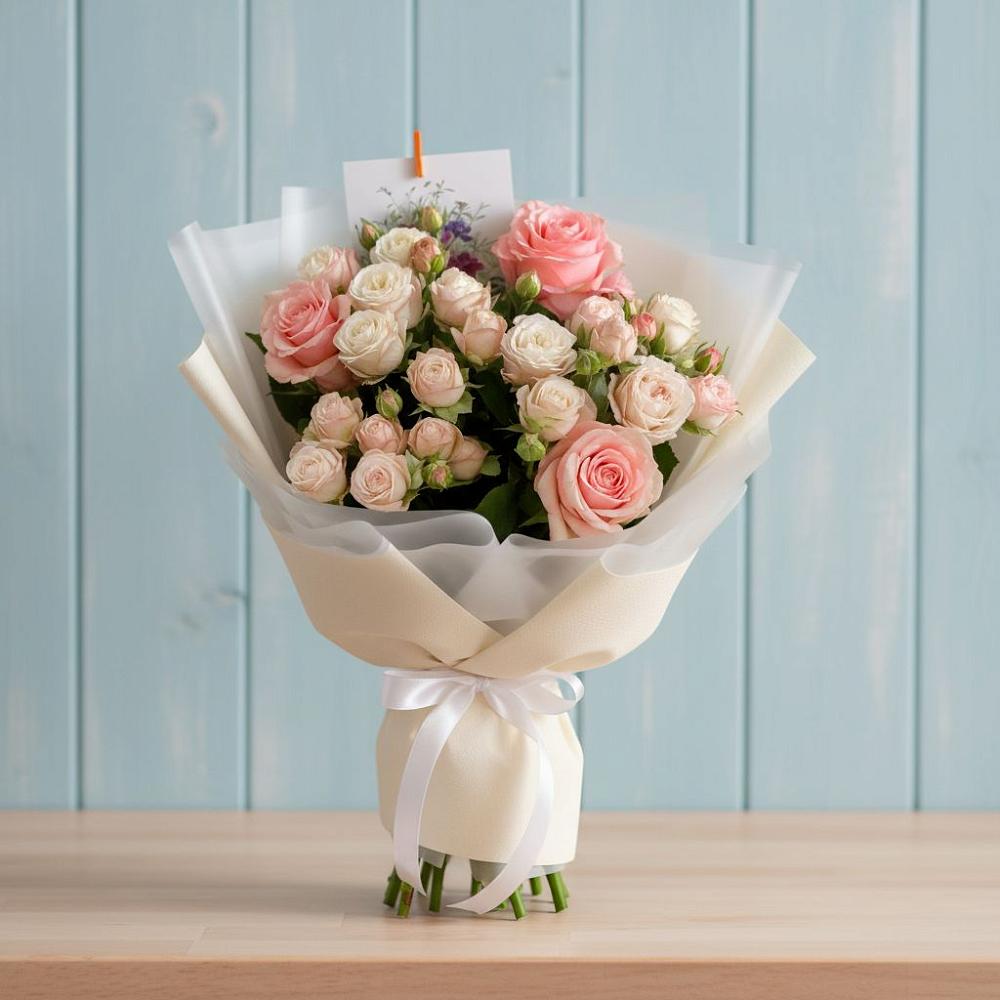 Букет цветов из: Розы в Эльбрусский