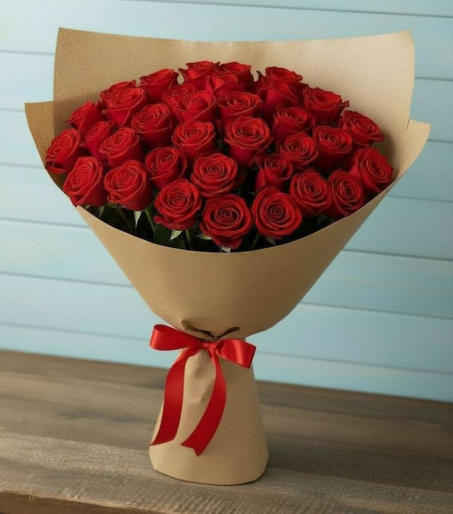 Букет Красные розы Милано в Эльбрусский