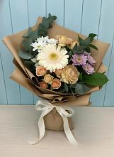 Букет цветов из:  Герберы и Хризантемы в Эльбрусский