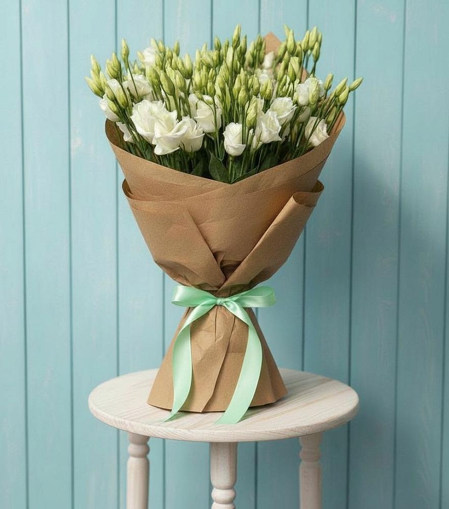 Букет цветов из: Лизиантусы в Эльбрусский