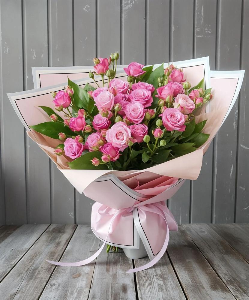 Букет Розовый кустик в Эльбрусский
