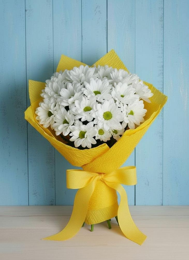 Букет цветов из: Хризантемы в Эльбрусский