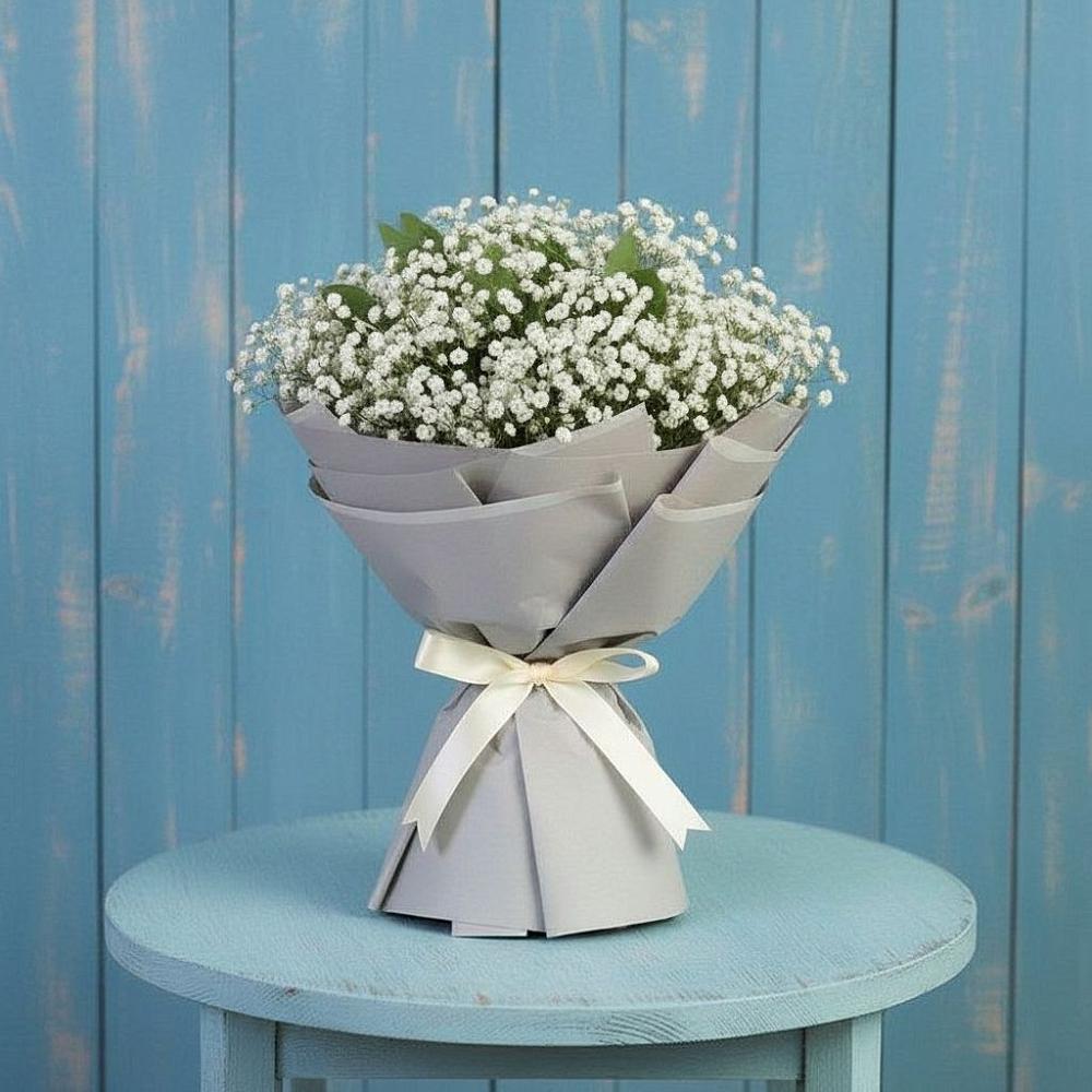 Букет цветов из: Гипсофила в Эльбрусский