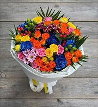 Букет цветов из:  Розы и Хризантемы в Эльбрусский