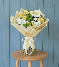 Букет цветов из:  Хризантемы и Розы в Эльбрусский