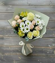 Букет цветов из:  Альстромерии, Розы и Хризантемы в Эльбрусский