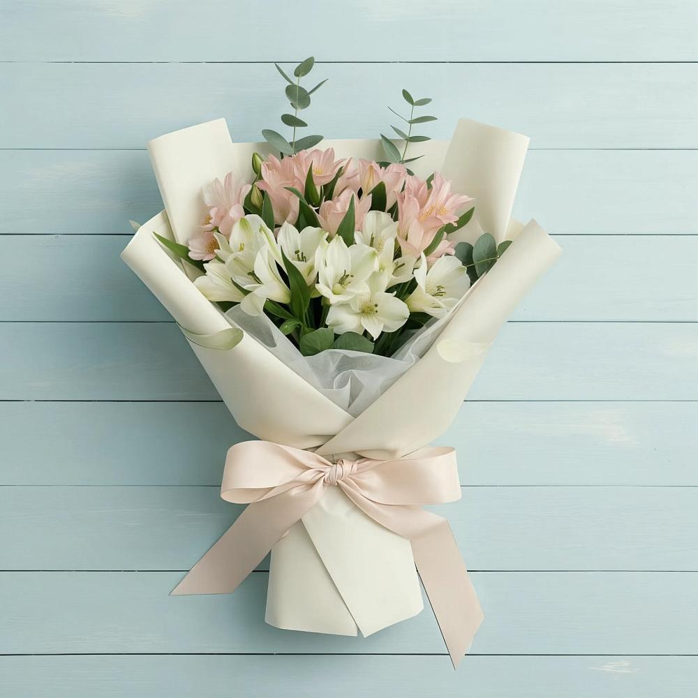 Букет цветов из: Альстромерии в Эльбрусский