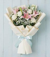 Букет цветов из:  Лилии в Эльбрусский