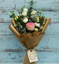 Букет цветов из:  Розы и Лизиантусы #REPLACE_PRED# Эльбрусский